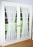 Bay Breeze Stripe Semi Sheer Door Panel - White